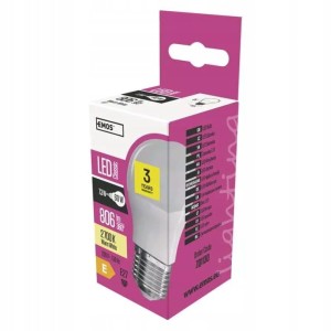 EMOS ZQ1130 Żarówka LED mini globe 8W E27 ciepła biel