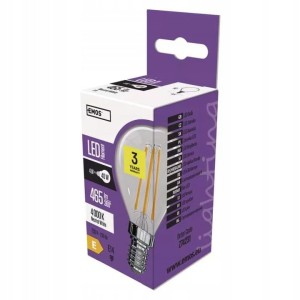 EMOS Z74231 Żarówka LED Filament mini A++ 4W E14 neutralna 