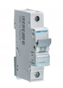 HAGER MCN113E MCB Wyłącznik nadprądowy Icn=6000A 1P C 13A