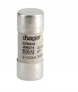HAGER LF590G Wkładka bezpiecznikowa CH-22 gG 100A 500VAC