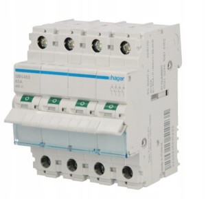 HAGER SBN463 Modułowy rozłącznik izolacyjny 4P 63A 400VAC
