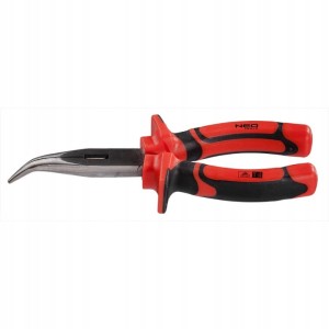 NEO 01-067 Szczypce wygięte 180mm VDE crv polerowane