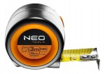NEO 67-213 Miara zwijana stalowa 3 m x 19 mm auto-stop magnes