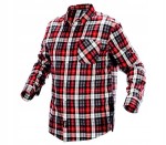NEO 81-540-XL Koszula flanelowa krata czerwono-czarno-biała XL