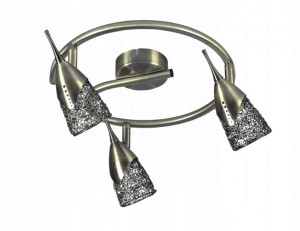 SPOTLIGHT MILVA Lampa sufit spirala 3xG9 28W patyna 2402331 Lampa powystawowa