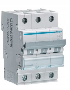 HAGER MCN350E MCB Wyłącznik nadprądowy Icn=6000A 3P C 50A