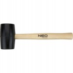 NEO 25-062 Młotek gumowy 58 mm/450 g, trzonek drewniany