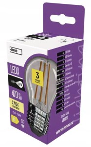 EMOS ZF1120 Żarówka LED Filament mini globe 3,4W E27 ciepła