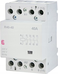 ETI 002463410 R 40-40 230V Stycznik modułowy 40A 4 styki zwiern