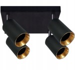 Sanico 319944 Plafon kwadrat MARIBEL 4K GU10 czarno-złoty