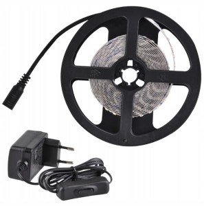 Sanico 319159 Zestaw taśma LED 24V 23W 360 LED 3m IP20 CIEPŁA 2700K + zasilacz + włącznik