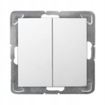 OSPEL IMPRESJA Łącznik świecznikowy, biały b/r ŁP-2Y/m/00