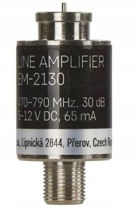 EMOS Wzmacniacz liniowy antenowy 30dB UHF J5710