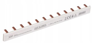 SIMET 81995006 Szyna prądowa łączeniowa sztyftowa SS1F 10 12M63A 1-fazowa 63A 12 modułów 10mm2