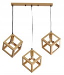 Sanico 318695 Lampa wisząca SWEDEN 3 Gold 3xE27 złota 70x25x150cm