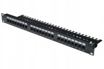 ELPIO 26594 Patchpanel kat.5E 19" 1U 24p UTP nieekranowy z półką (2126-5E)