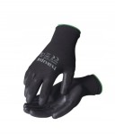 HAUPA 120300/10 Rękawice z tkaniny poliuretanowej czarne rozm 10