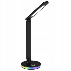 Sanico 325044 NEPTUN LED lampka biurkowa CZARNA 4000K + RGB 4000K, max 7W max 450lm kąt świecenia: 120°