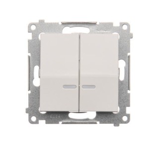 SIMON 54 DW5BL.01/11 Łącznik świecznikowy z podśw. LED