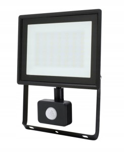 BEMKO C64-S-LFK2-050BL-6K NAŚWIETLACZ LED SMD KASTEL 50W 6500K 4320LM IP65 CZARNY CZ. PIR