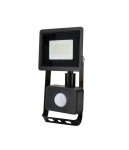 BEMKO C64-S-LFK2-010BL-4K NAŚWIETLACZ LED SMD KASTEL 10W 4000K 800LM IP65 CZARNY CZ. PIR