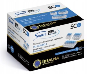 SIMET 88000901 Zestaw szybkozłączek z dźwignią SCL COMBO 1: (10)SCL2, (10)SCL3, (10)SCL5 (1 kpl.)