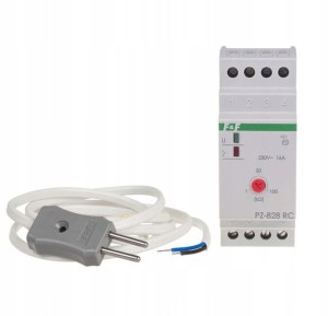 F&F PZ-828RC Przekaźnik zalania z regulacją czułości sondy PZ-828 RC, montaz na szynie DIN,styk: 1NO/NC 230V