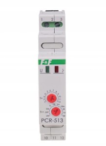 F&F PCR-513UNI Przekaźnik czasowy rewersyjny, styki: 1NO/NC UNI