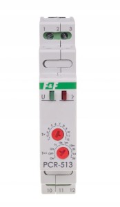 F&F PCR-513-24V Przekaźnik czasowy rewersyjny, styki: 1NO/NC 24V