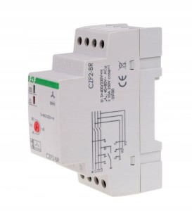 F&F CZF-2BR Czujnik zaniku faz z kontrolą stycznika, regulowany poziom asymetrii