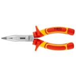 NEO 01-228 Szczypce wygięte 180 mm 1000V, CrV, polerowane