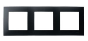 OSPEL R-3Z/33 SZAFIR Ramka potrójna - kolor czarny metalik
