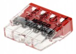 WAGO 2273-204 Złączka COMPACT do puszek instalacyjnych do przewodów jednodrutowych, transparentna opakowanie 100 szt.