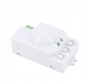 BEMKO B52-SES71WH CZUJNIK MIKROFALOWY 1200W 360* IP20 PROSTOKĄTNY BIAŁY